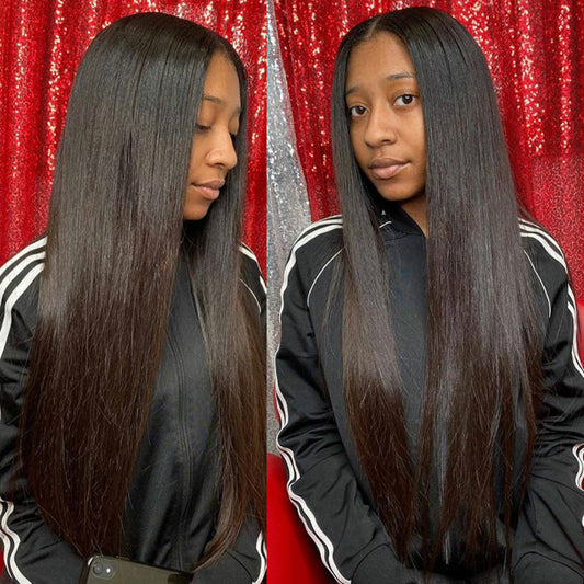 Wig Female Long Straight Hair African Fashion Chemical Fiber Headgear