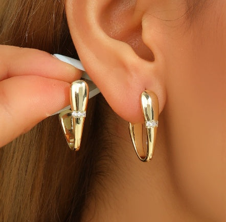 Simple And Versatile Square Earrings